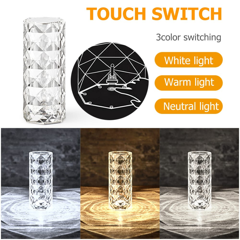 Diamond Lamp يعمل عن طريق الشحن